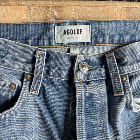 Agolde 90's Jeans Wander Distressed Mid Rise Loose Fit Sz 27 - Picture 10 of 10